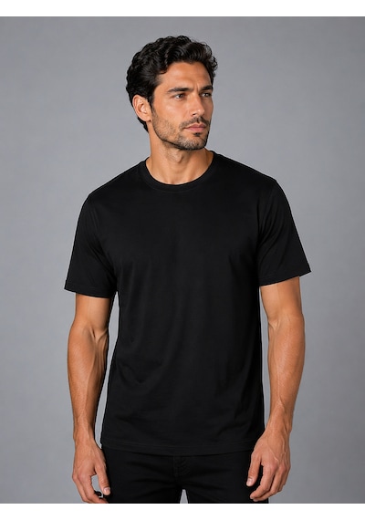 Bisse Siyah Bi Si Klet Yaka Basi C T-shirt Ts26y26105 D-90