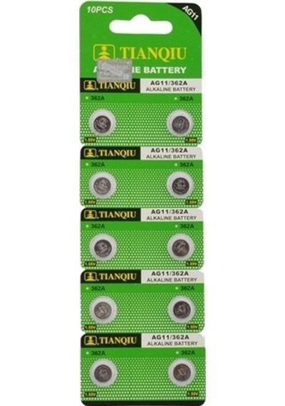 Himarry Tıanqıu Ag11 Lr721/362 Alkalin 10'lu Düğme Pil