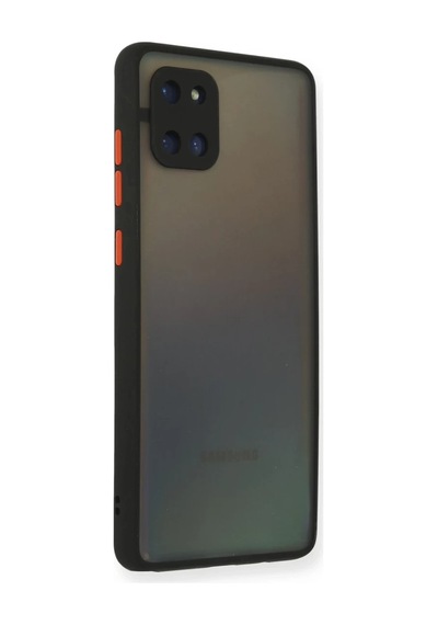 Samsung Uyumlu  Galaxy A81 / Note 10 Lite Kılıf Montreal Silikon Kapak - Siyah
