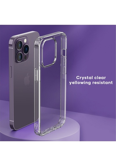 Rock Space Apple Uyumlu iPhone 14 Plus Crystal Serisi Şeffaf Silikon Kılıf Şeffaf