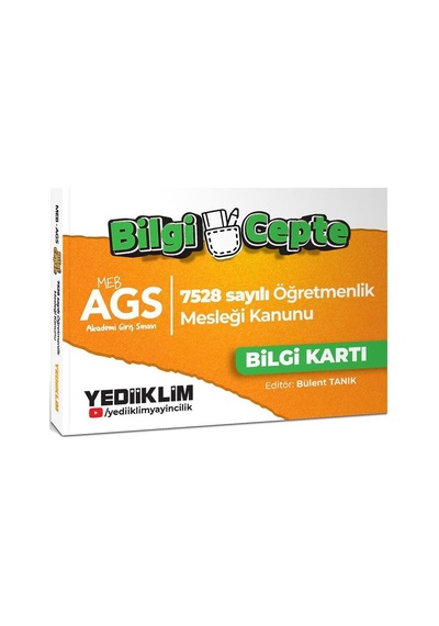 Yediiklim Meb Ags 7528 Sayılı Öğretmenlik Meslek Kanunu Bilgi Kartı Soru-cevap
