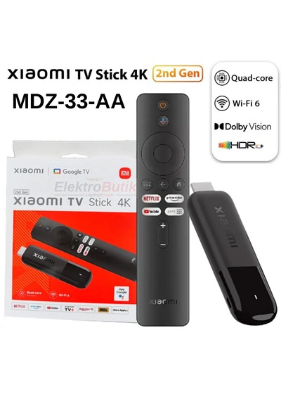 Xiaomi Tv Stick 4k 2nd Gen Mdz-33-aa 2. Nesil Dolby Vision & Hdr10+ Xiaomi Türkiye li
