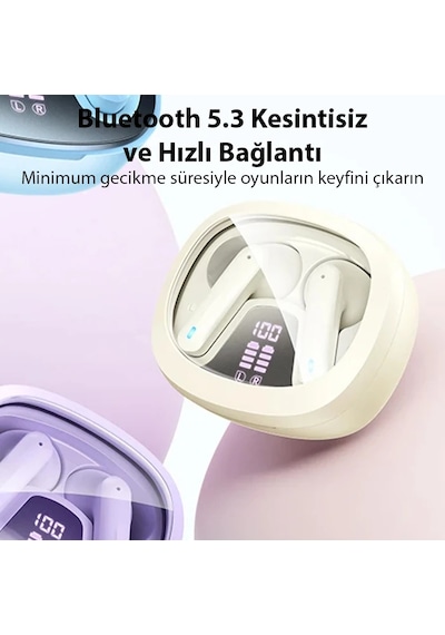 Hoco Eq6 Göstergeli Tws Bluetooth 5.3 Kablosuz Stereo Kulakiçi Kulaklık- 5775