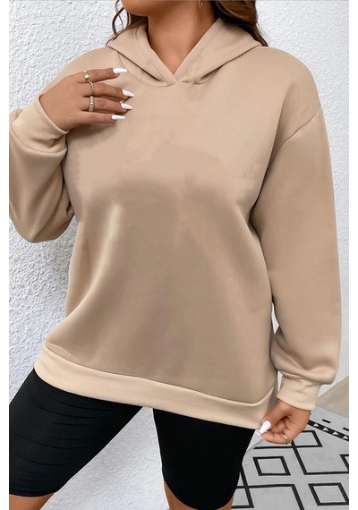 Uyguntarz Unisex Oversize Love Yourself Baskılı Sweatshirt Bej