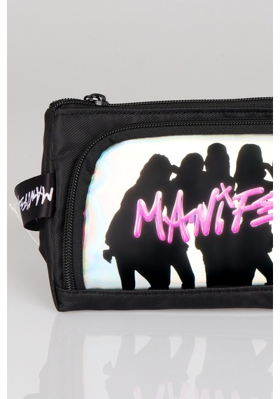 X Dekomus Lisanslı Manifest Finger Snap Collection Kalem Çantası Altın