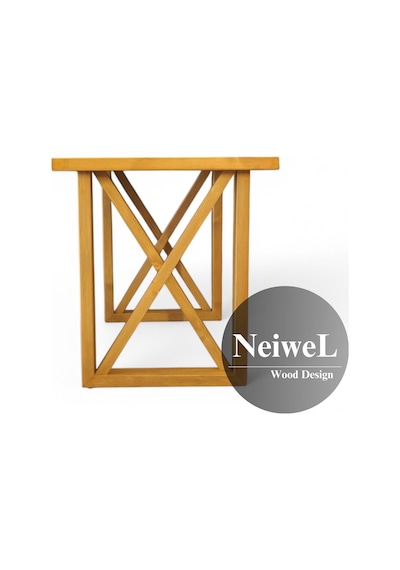 Neiwel Niel Doğal Ahşap Toplantı Masası x 120 x 220 Açık Ceviz