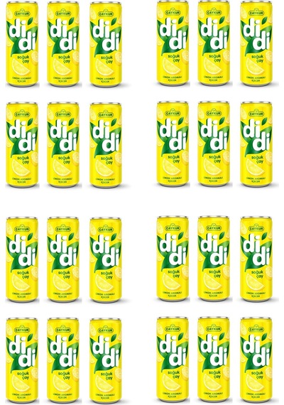 Çaykur Didi Limon Aromalı Soğuk Çay 330 Ml X 24 Adet