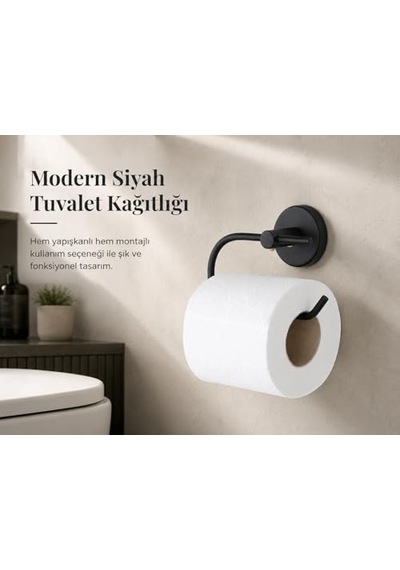 Lotus Siyah Açık Tuvalet Kağıtlığı, Yapışkanlı Ve Vidalı Montajlı Tuvalet Kağıdı Askısı, Mat Siyah Statik Boyama, 35 Mm Oval Bantlı Banyo Aksesuarı 16.5 x 12.2 x 11.2 CM Lotus Siyah Açık Tuvalet Kağıtlığı, Yapışkanlı Ve Vidalı Montajlı Tuvalet Kağıdı Askısı, Mat Siyah Statik Boyama, 35 Mm Oval Bantlı Banyo Aksesuarı 16.5 x 12.2 x 11.2 CM