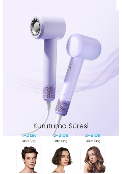 X116se Iyonlu Saç Kurutma Makinesi Mor - 654433146