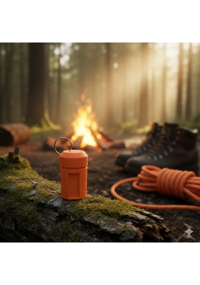 Uzman3d Waterproof Kibrit Kutusu Outdoor Tactical Kamp Turuncu