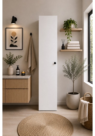 Beyaz 160 Cm Çok Amaçlı Dolap Beyaz Beyaz 160 Cm Çok Amaçlı Dolap Beyaz