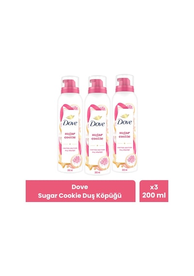 Dove Sugar Cookie Duş Köpüğü 200 Ml X 3 Adet PKT.DOVE.043 Diğer