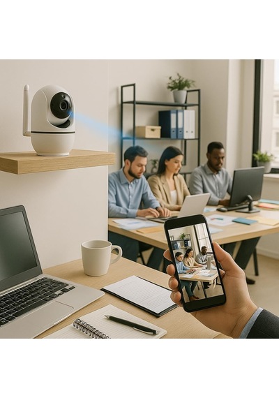 Wifi Akıllı Güvenlik Kamerası / 360 Görüş / Hareket Algılama & Anlık Bildirim / Gece Görüşü / 7/24 Uzakta