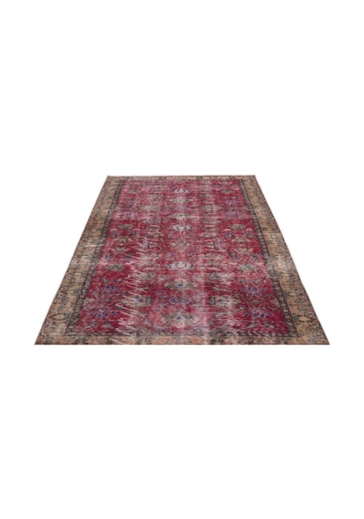 El Dokuması Vintage Yün-pamuk Naturel Halı 15352 149 X 258 Cm Çok Renkli