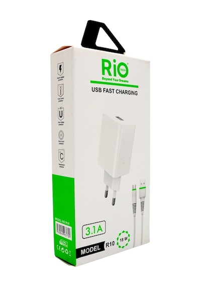 Rio Tech 18w 3.1a Usb - Micro Şarj Seti Samsung Xiaomi Uyumlu Hızlı Ve Ekonomik