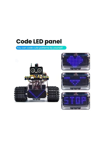 Keyestudio Arduino Uyumlu Robot Tank Kiti, Scratch/arduino İle Programlanabilir Stem Robotu, Dıy Eğitim Seti" Eğitici Oyuncaklar