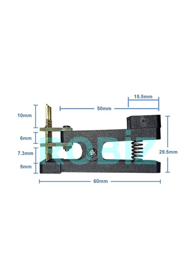 8 Pin Programlama Aparatı 2.54mm Pogo Pin Yaylı Mandal Klips Seri Üretim Entegre Hızlı Prog.