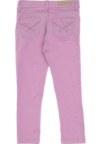 U.S. Polo Assn. Kız Çocuk Pembe Toothpick Fit Kanvas Pantolon 50309130-VR041