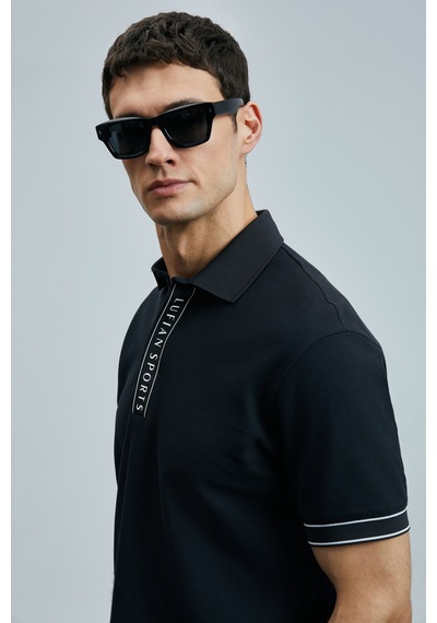 Lufian Lord Smart Erkek Polo Tişört Siyah Siyah 111040207100100 SIYAH