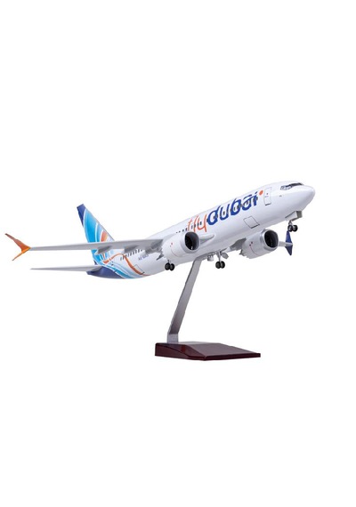 Fly Dubai Boeing 737 Max Yolcu Uçağı Model Uçak 1/80 Ölçek 47cm