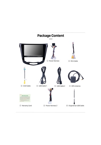 Nıssan Qashqaı Dıgıtal A/c 2014+ Multimedya Navigasyon Usb Kamera Carplayer