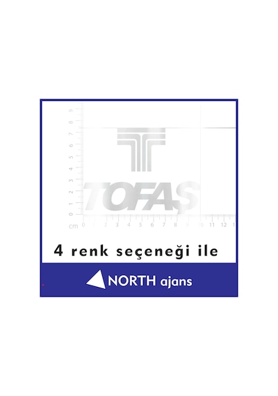 Gümüş Araç Sticker Etiketleri 10cm Model 36