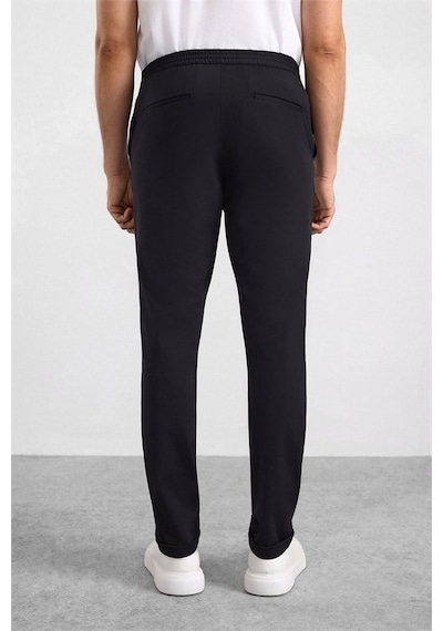 Süvari Siyah Slim Düz Jogger Pantolon Pn2020500758-s09