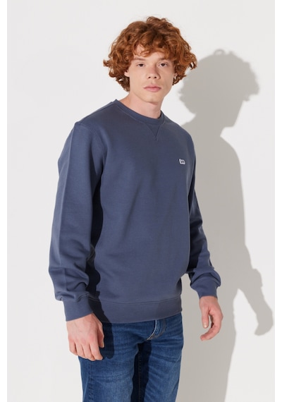 Lee Regular Fit Normal Kesim %100 Pamuk Bisiklet Yaka İçi Polarlı İndigo Sweatshirt L81IRY315 İndigo