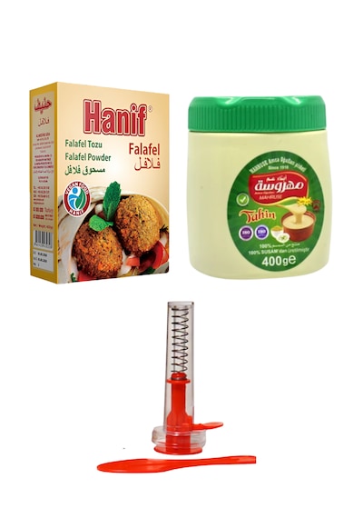 Falafel Seti 3 Lü Paket Falafel Tozu + Tahin + Falafel Kalıbı