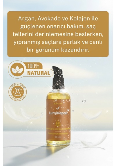 Lumirepair Onarıcı & Parlaklık 100 Ml - Argan & Avokado Saç Bakım Yağı