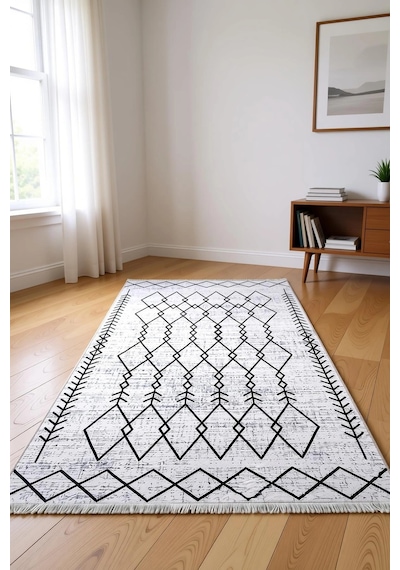Blghome Kilim Desen Modern Halı Dekoratif Kilim gri
