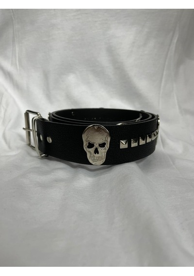 Dükkan Design Çivili Gotik Punk Deri Kemer Siyah