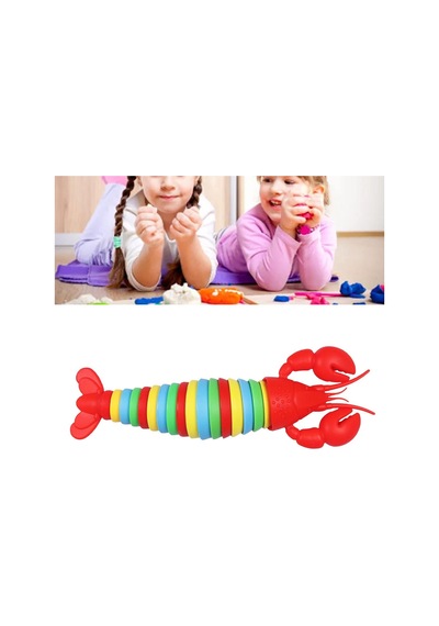 Amonıda 3d Istakoz Duyusal Oyuncak, Yüksek Simülasyon 3d Baskılı Istakoz Parmak Ucu Oyuncak Oynamak Için Sevimli Re