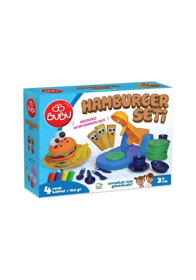 Ceren Bubu Oyun Hamuru Hamburger Seti Bubu-oh0010 Çok  Renkli