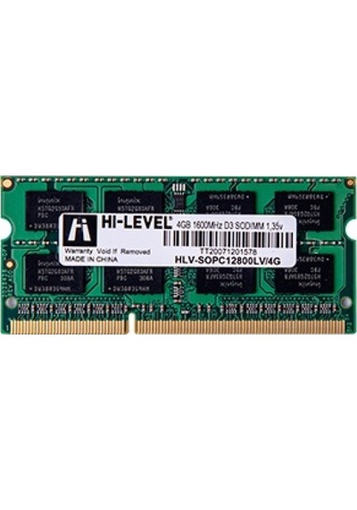 Hı Level 4gb Ddr3 1600mhz Notebook Ram Value Hlv Sopc12800lv/4g 1