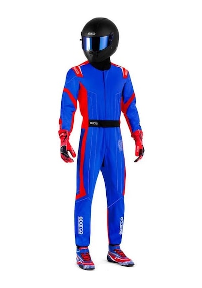 Sparco K48 Thunder Karting Yarış Tulumu M Mavi
