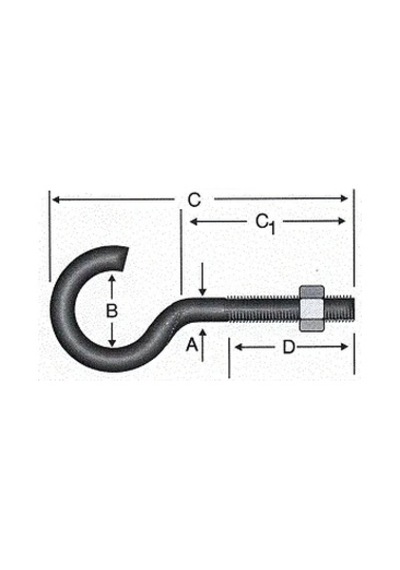 Metrik Kanca M5 / 21x80 - 100 Adet Diğer