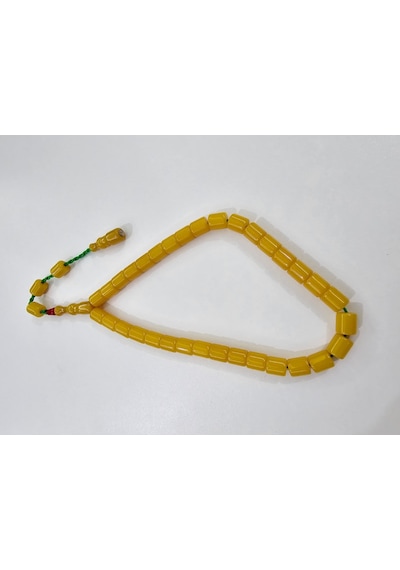 Zeyzun Usta İmzalı Sıkma Kehribar Tespih 9,5 X 10,5 Mm