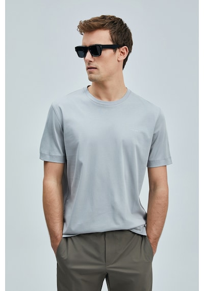 Lufian Bran Modern Grafik T- Shirt Gri Gri 111020262100150 Gri
