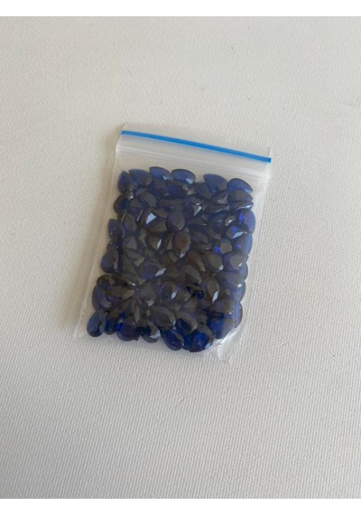 Armut Kesim Sentetik Taş 4x6mm 100 Adet Lacivert