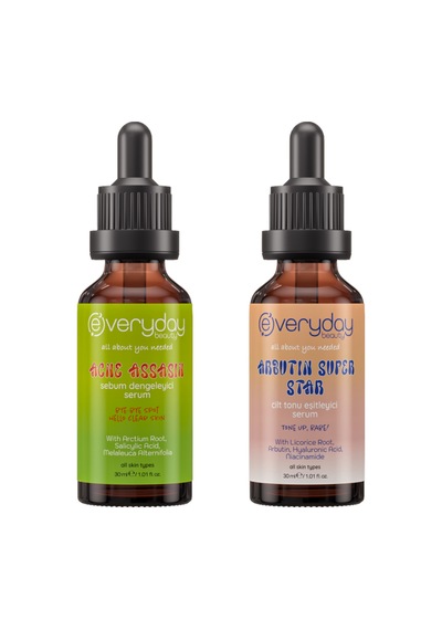 Everyday Beauty Arbutin Super Star Serum 30 ML + Acne Assasin Sebum Dengeleyici Serum 30 ML
