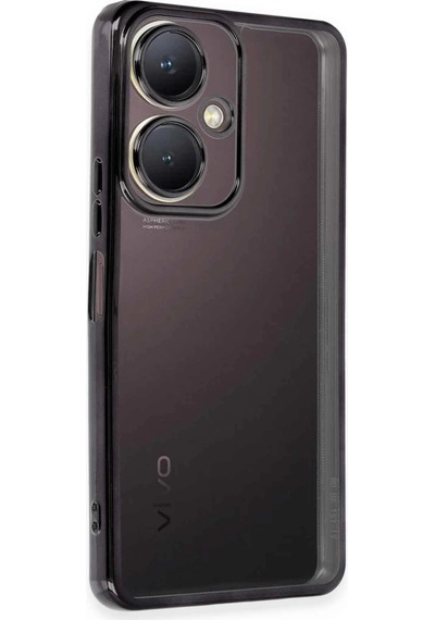Vivo Y27 Kılıf Razer Lensli Silikon - Siyah