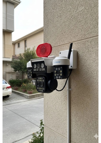 Okam Pro O-kam-5012 10x Zoom Wifi Güvenlik Kamerası 3mp+3mp Full Hd Ptz