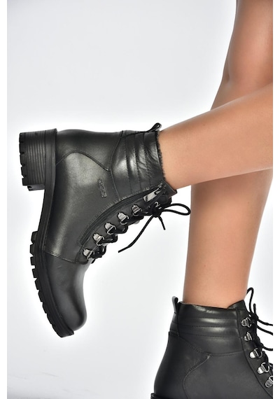 Fox Shoes V555085503 Siyah Hakiki Deri Comfort Ortopedik Taban Kadın Bot Siyah-hakiki Deri Fox Shoes V555085503 Siyah Hakiki Deri Comfort Ortopedik Taban Kadın Bot Siyah-hakiki Deri