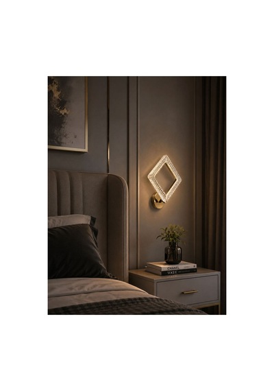 Yakamoz Model Tekli Eskitme 3 Renk Modu Kristal Taşlı Salon Mutfak Yatak Çocuk Odası Aplik