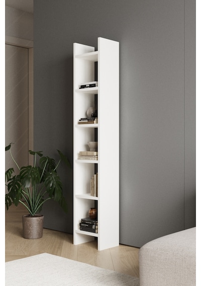 Classy 106uraz 5 Raflı Kitaplık Beyaz