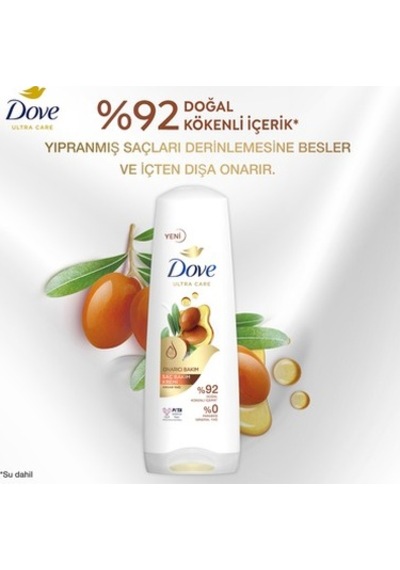 350 Ml Argan Yağı İçeren Onarıcı Saç Bakım Kremi, Yumuşak Ve Parlak