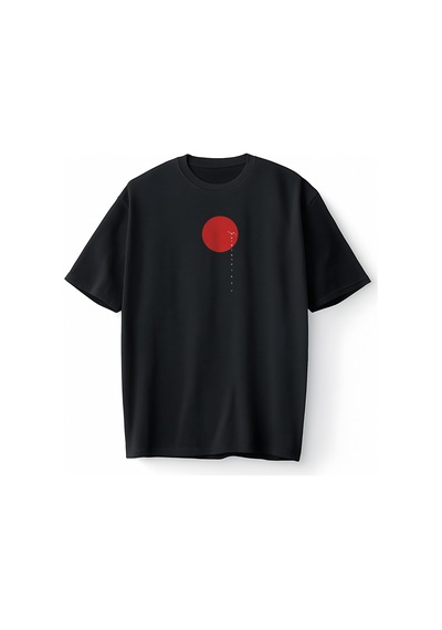 Bumeta Naruto Anime Japan Japanese Baskılı Oversize Unisex Tişört T-shirt Siyah