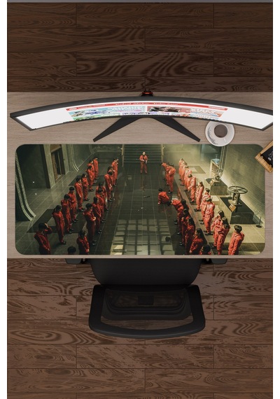 La Casa De Papel Kore V4 90x40 Xxl Gaming Kauçuk Kaymaz Taban Mouse Pad Fare Altlığı