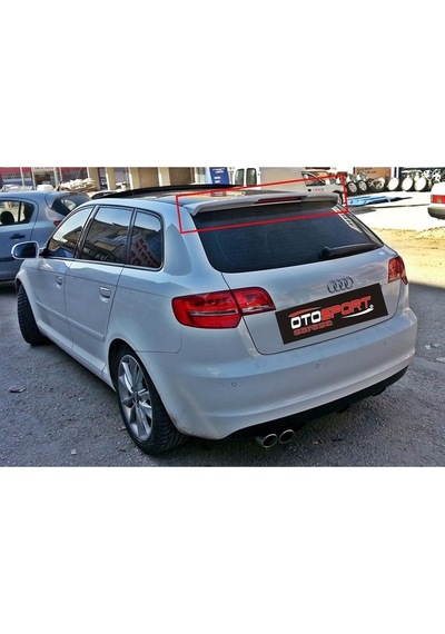 Audi A3 8p Sportback Spoyler Fiberglass Boyasız
